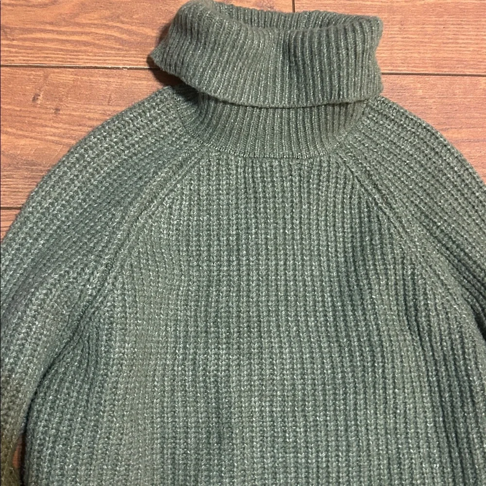 Happily Grey Green Turtleneck Sweater
